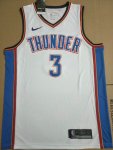 NBA 3 Chris Paul OKC Thunder 19-20 Season Maillot blanc